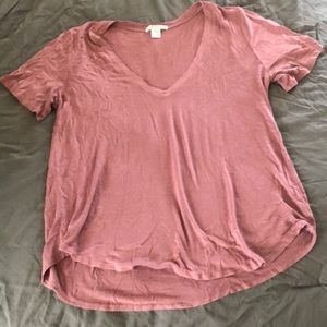 Rose soft stretch tee size M